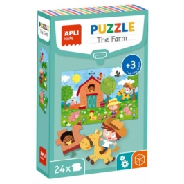 Apli Kids Puzzle Edukacyjne 24 Elementy Farma