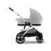 Cybex Gazelle S Lava Grey/Silver Коляска для двойняшек