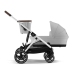 Cybex Gazelle S Lava Grey/Silver Коляска для двойняшек