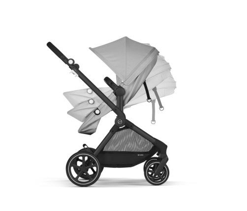 Cybex Eos Basic Lava Grey + Муфта для коляски Универсальная KIDDY black Детская коляска 2в1