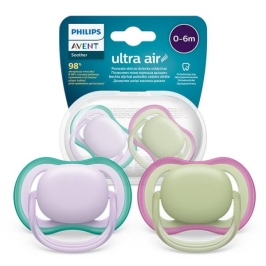 Avent Smoczek Ultra Air 0 - 6m Fiolet i Zieleń