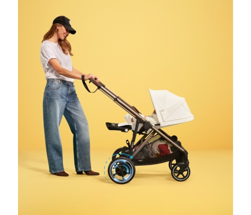 Cybex E-Gazelle S Ocean Blue Pastaigu rati + Guļammaiss Cybex Snogga 2 Ocean Blue