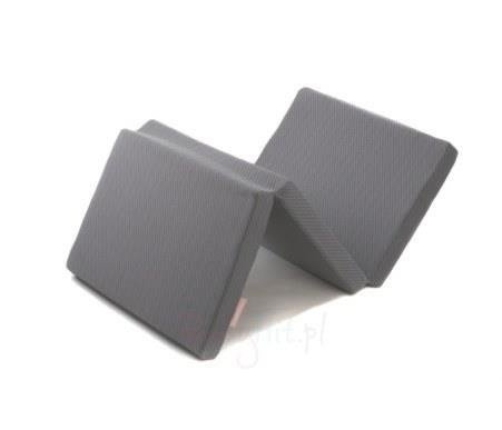 Fiki Miki Materac Do łóżeczka turystycznego / Ćwiczeń Ruchowych 120/60 cm Szaro-Czarny