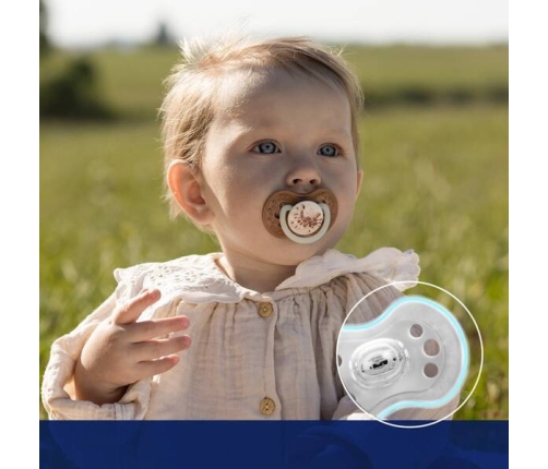 Lovi Smoczek Silikonowy Dynamiczny 18m+ 2 szt Tie Dye Green 22/920girl