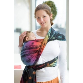 LennyLamb Żakardowa Chusta do Noszenia Dzieci M Tęczowa Koronka Dark LennyLamb Żakardowa Chusta do Noszenia Dzieci M Tęczowa Koronka Dark
