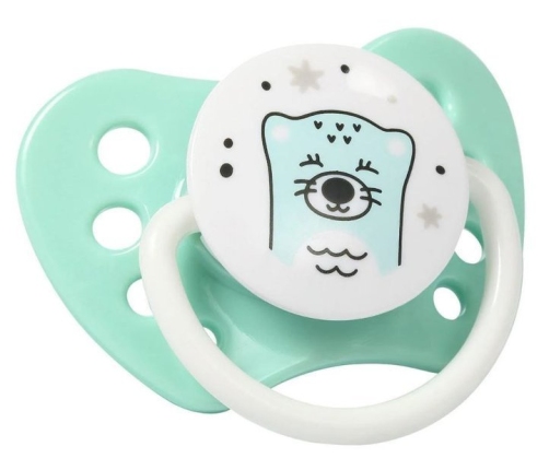 Babyono Smoczek Anatomiczny Silikonowy 2 Sztuki 0-3 M-cy Natural Nursing 1226/01