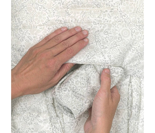 Lodger Wodoodporny Wielofunkcyjny Otulacz z Polarowym Wnętrzem Jasnobeżowy Szary Taslon Drizzle