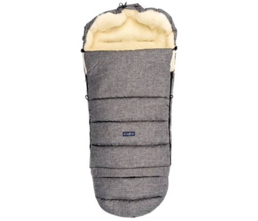 Zaffiro iGrow Śpiworek Do Wózka Wełna Melanż Szary