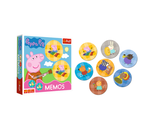 Trefl Memos Gra Dla Dzieci Świnka Peppa 01893