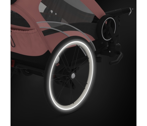 Cybex Zeno Bike Light Pink Спортивная коляска для бега Лыж - Велосипедный прицеп 4in1