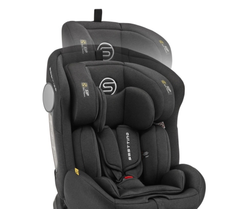 Sesttino Hexagon Pro i-SizeFotelik Samochodowy Black 0-36 kg