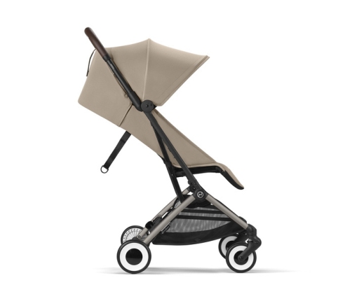 Cybex Orfeo Almond Beige/Taupe  Pastaigu rati + Guļammaiss Cybex Snogga 2