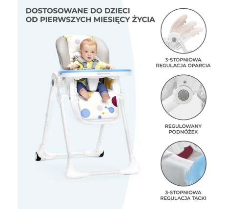 Kinderkraft Krzesełko do Karmienia Yummy Pink