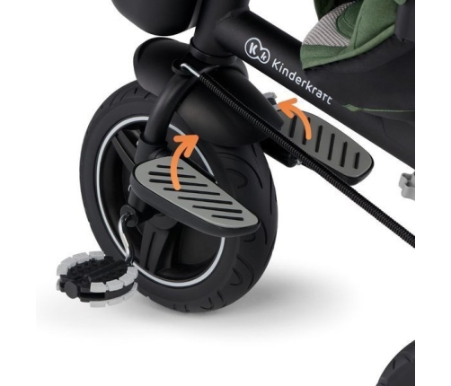 Детский трехколесный велосипед Kinderkraft Spinstep 5in1 Platinum grey