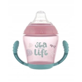 Canpol Babies Sea Life Kubek Niekapek Miękki Silikonowy Ustnik 230ml Różowy Canpol Babies Sea Life Kubek Niekapek Miękki Silikonowy Ustnik 230ml Różowy