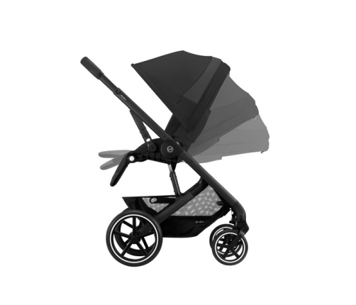 Cybex Balios S Lux Moon Black 2023 + Cybex Aton B2 i-Size + Cybex One base Детская коляска 4 в 1