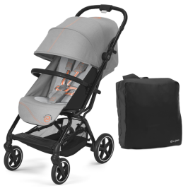Cybex Eezy S Plus 2 Lava Grey 2023 Pastaigu rati + Transportēšanas soma Cybex Eezy S Plus 2 Lava Grey 2023 Pastaigu rati + Transportēšanas soma