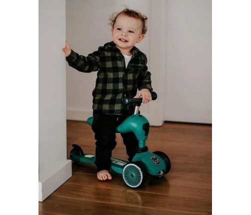 Skrejritenis Bērniem ar sēdekli Scootandride Highwaykick 2in1 Steel