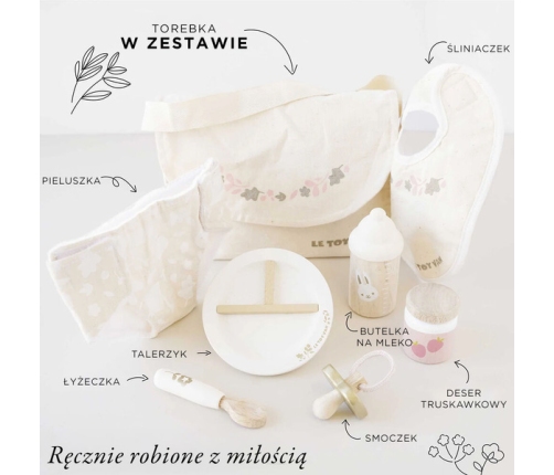 Le Toy Van Drewniany Zestaw do Karmienia Lalek