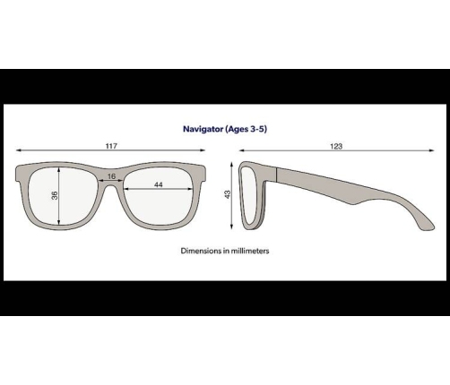 Babiators Navigator Dock & Bay Smoke Lenses DNB-NAV-001-S Rozmiar 0-2+ Squiggle Face