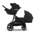 Cybex Gazelle S Moon Black Коляска для двойняшек