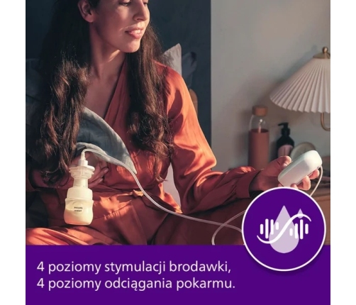 Philips Avent Laktator Mid end Daisy SCF323/11 + Smoczek SCY962/01