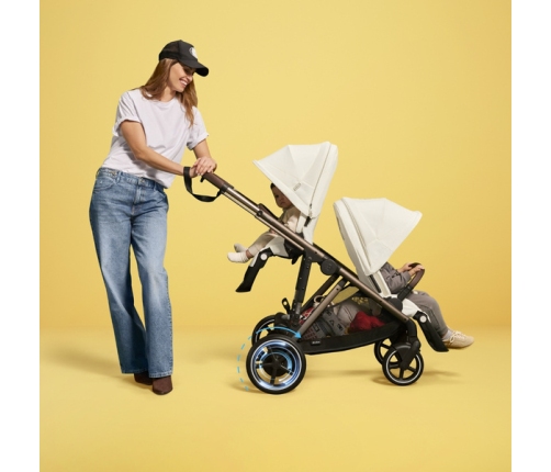 Cybex E-Gazelle S Ocean Blue Pastaigu rati + Guļammaiss Cybex Snogga 2 Ocean Blue