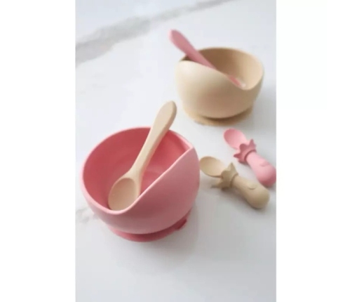 MYROYS Łyżeczka i Widelczyk Beżowy