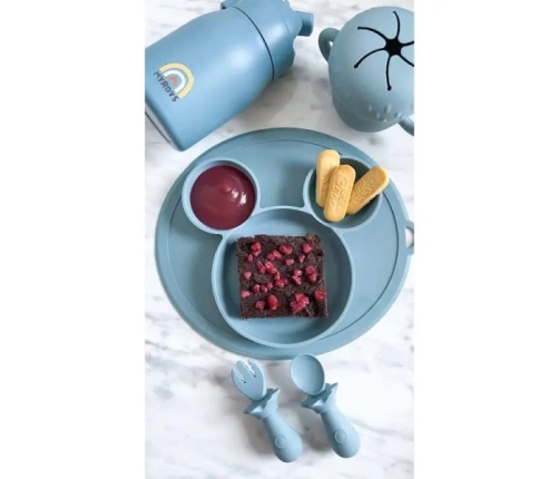MYROYS Talerzyk z Przyssawką Niebieski