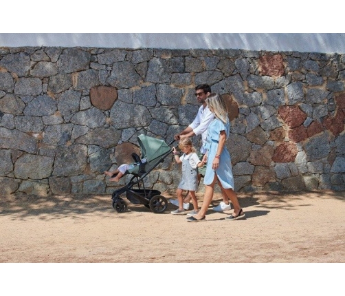 Easywalker Harvey 2 Wózek głęboko-spacerowy (zawiera stelaż, siedzisko z budką i pałąkiem)  Ocean Blue