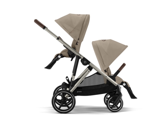 Cybex Gazelle S Almond Beige/Taupe Коляска для двойняшек