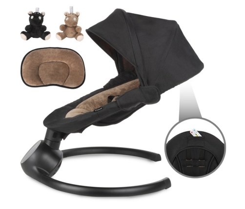 Kidwell Reve Leżaczek Elektryczny 2w1 Black Gold