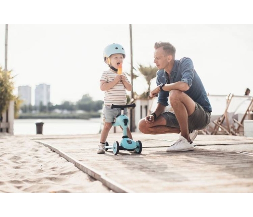 Scootandride Highwaykick 1 Jeździk i Hulajnoga 2w1 1-5 Lat Blueberry + Canpol Babies Termoopakowanie