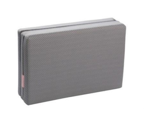 Fiki Miki Materac Do łóżeczka turystycznego / Ćwiczeń Ruchowych 120/60 cm Szaro-Czarny