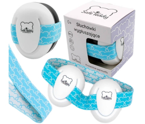 Safe Teddy Słuchawki Wygłuszające Dla Dzieci i Niemowląt 0 msc+ Niebieski