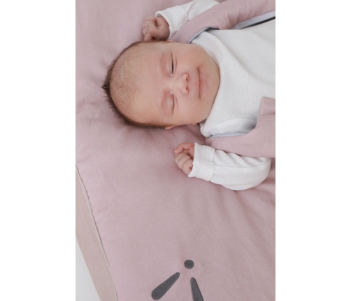 Piapimo SleepSweet Pościel Dziecięca z Wypełnieniem Dwustronna 80 x 100 cm Różowy i Piaskowy