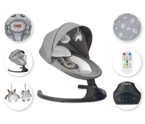 MoMi Kenani Dark Grey Кресло-качалка