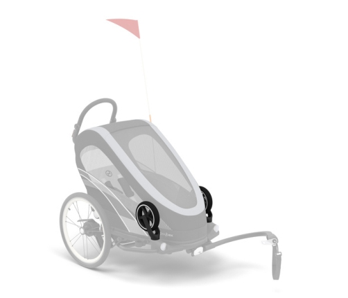 Cybex Zeno Bike All Black Спортивная коляска для бега Лыж - Велосипедный прицеп 4in1