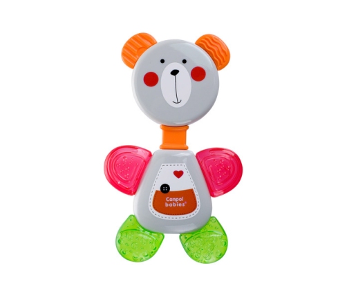 Canpol Babies Grzechotka Z Gryzakiem Wodnym - Miś 1 szt. Mix Kolorów