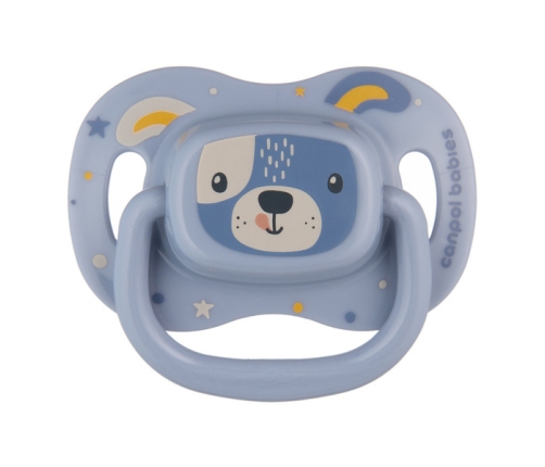 Canpol Babies Cute Animals Silikonowy Smoczek Uspokajający Symetryczny 34/924_blu 0-6msc Niebieski