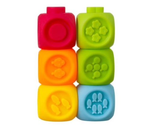 Bocioland Miękkie Klocki Sensoryczne 6szt. BL037