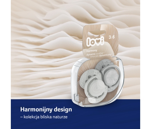 Lovi Harmony Smoczek Silikonowy Dynamiczny 3-6 m 22/906 Boy 2 Szt.