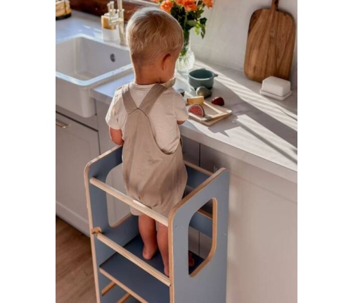 Baby Wood Slim M Kitchen Helper Błękitny