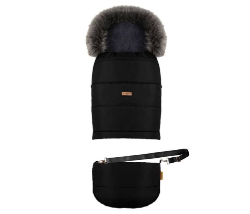 Zaffiro GrowUP 4.0 Plus Black Bērnu ratu guļammaiss ar somu