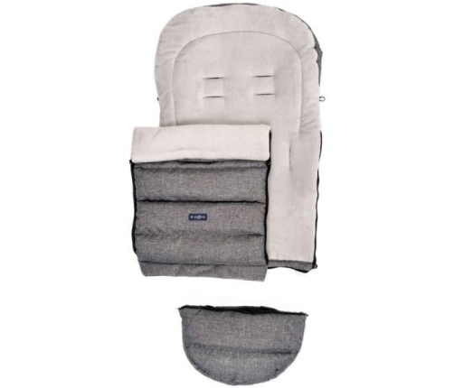 Zaffiro iGrow Plus Melange Grey Bērnu ratu guļammaiss