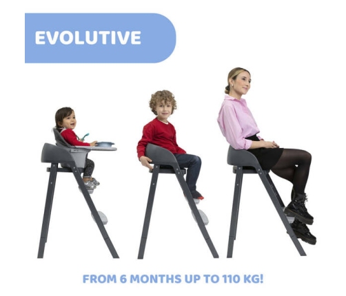 Chicco Crescendo Up Red Re-Lux Стульчик для кормления 3 в 1