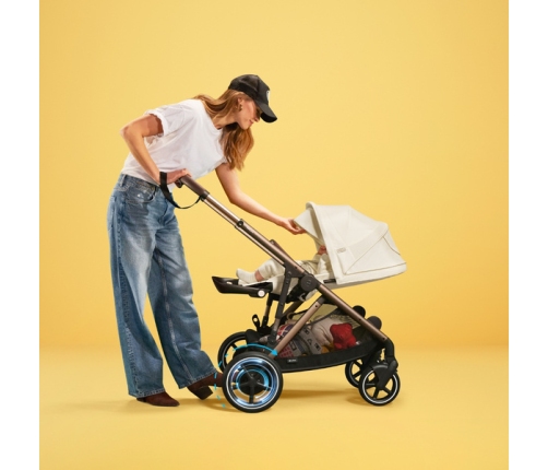 Cybex E-Gazelle S Ocean Blue Pastaigu rati + Guļammaiss Cybex Snogga 2 Ocean Blue