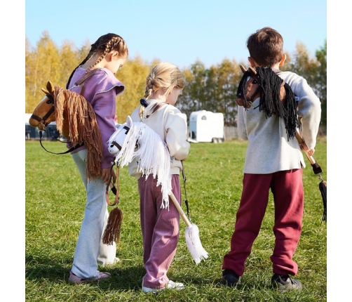 Hoppihorse Koń na Kiju Hobby Horse A4 Biały 64cm