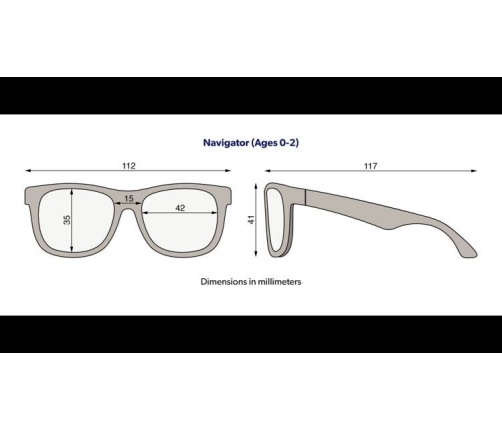 Babiators P-NAV502-S Polaryzacja Rozmiar 0-2+ Navigator Graphite Gray
