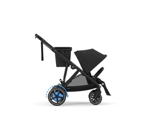 Cybex E-Gazelle S Moon Black Коляска для двойняшек